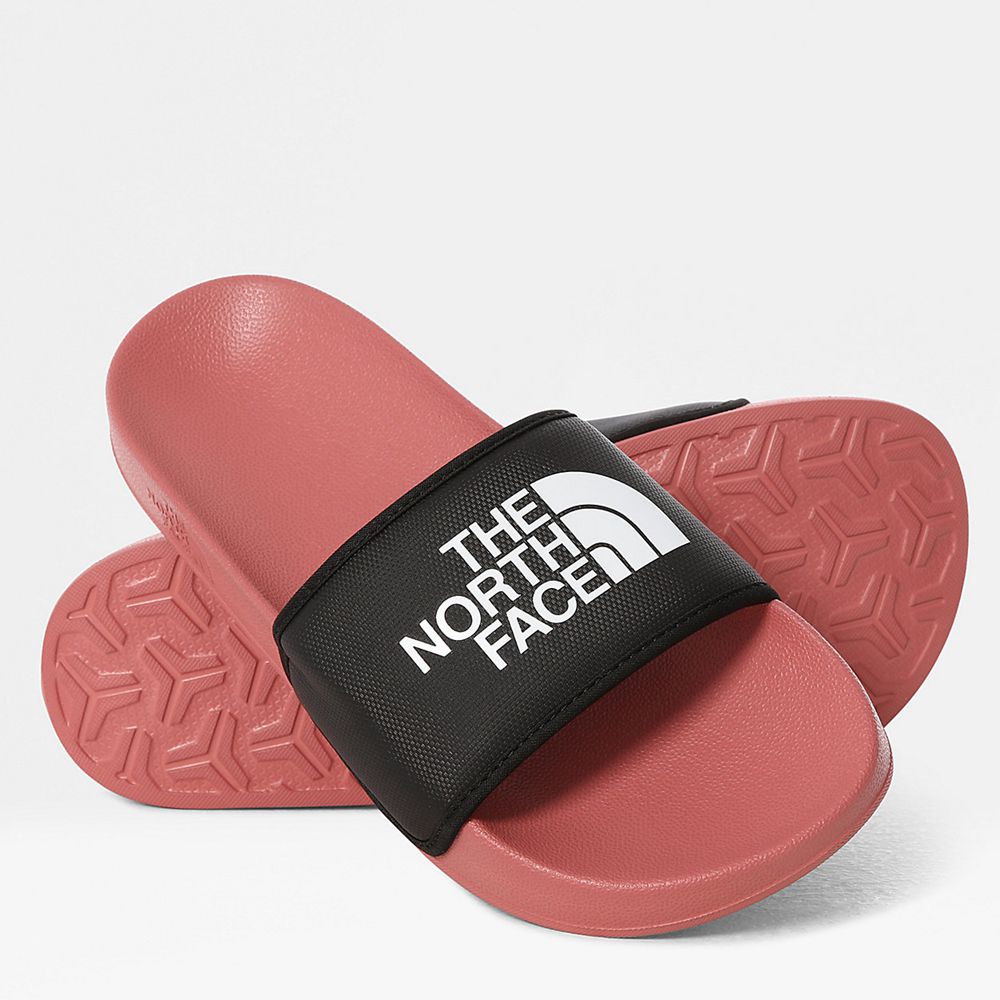 The North Face Slide Womens Australia - The North Face Base Camp Iii Rose / Black (GKQ-942510)